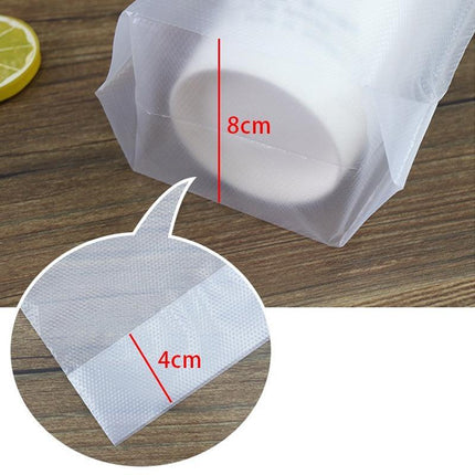 500PCS 1/2 Cup Take Out Bags Cup Carrier Clear Handle Drink Carrier Plastic Bags - Aimall