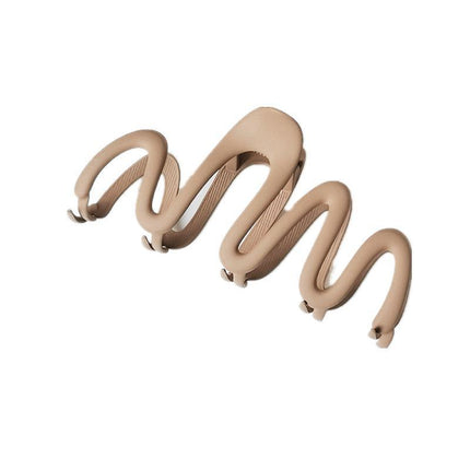 Wave Shark Clip Hair Clip Matte Shark Clip Ponytail Hairpin Crab Simple DIY - Aimall