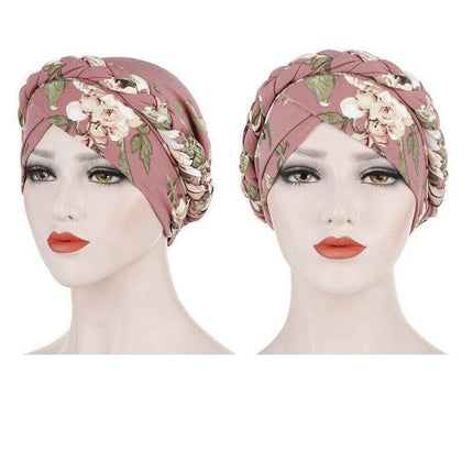 Women's Comfort Cap Floral Pattern Chemo Head Coverings - Aimall