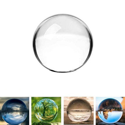 80mm Clear Glass Crystal Healing Ball Photography Lens Ball Sphere Decoration - Aimall