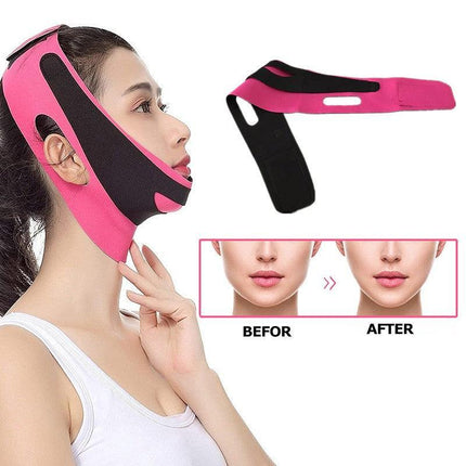 Face V-Line Slim Slimming Strap Up Mask Belt Lift Chin Anti-Aging Band Cheek - Aimall