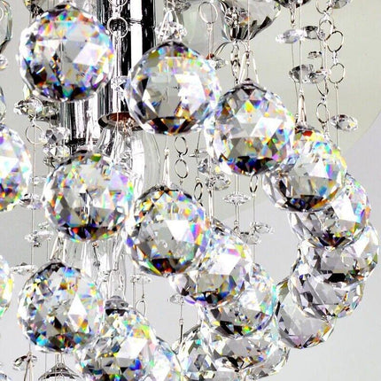 12PCS 30 MM Chandelier Clear Glass Prism Crystal Ball Pendant Sun-catcher - Aimall
