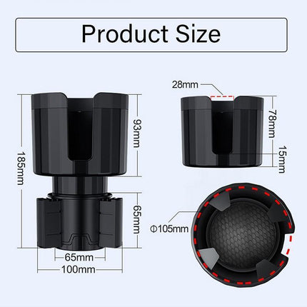 Car Cup Holder Expander Adapter for Bottles & Big Drinks Stable Fit for Car Auto - Aimall