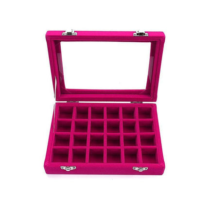 Velvet Earring Jewelry Display Hanger Organizer Box Holder Storage Case AU Stock - Aimall