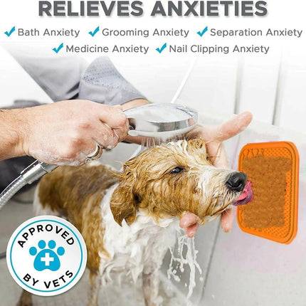 Silicone Pet Feeding Mat Slow Food Pads Dog Licking Pad Dispenser Plate 15*15*1cm - Aimall