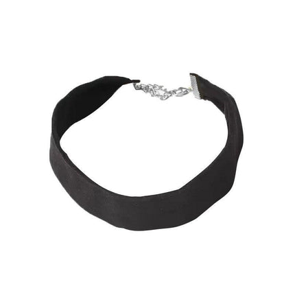 Black Velvet Choker Necklace - Perfect For The 90'S Grunge Look! - Aimall