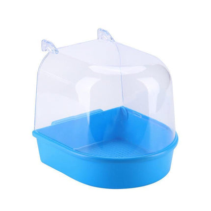 Bird Water Bath Tub For Pet Cage Hanging Bowl Parrot Birdbath Pet Cleaning - Aimall