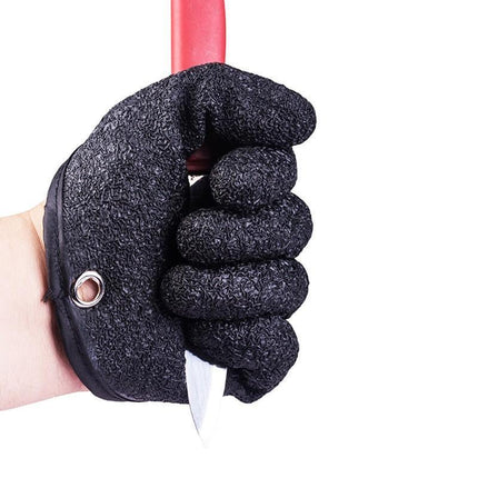 Fisherman Pro Fishing Glove With Magnet Release Catch Anti-slip Cut Resistant - Aimall