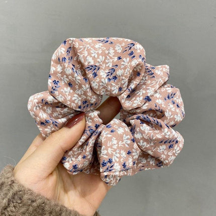 Fresh Hair Accessories Printed Hair Band Hair Rope Hair Ring Elastic Headband - Aimall