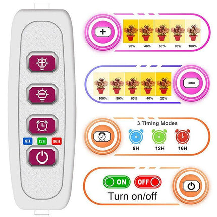LED Grow Light Tube Strip Full Spectrum Lamp For Indoor Plant Flower Veg Growing - Aimall
