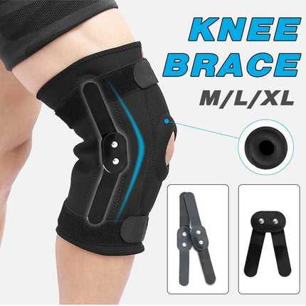 Adjustable Double Metal And Hinged Knee Brace Support Protection Arthritis Sport - Aimall