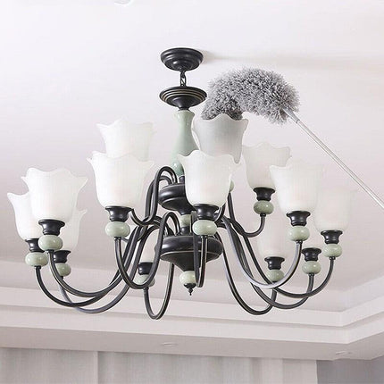 S/L Long Telescopic Feather Duster Extending Handle Home Cleaner Dust Brush Tool - Aimall