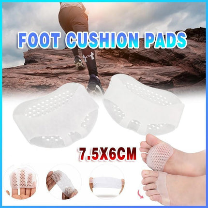 Soft Forefoot Ball of Foot Cushion Pads Anti-Slip Metatarsal Insert Pain Relief - Aimall