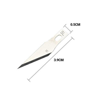 100x #11 Knife Replacement Blades ForExacto Carbon Steel Hobby Arts Craft Tool - Aimall