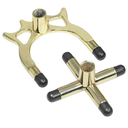 2PCS Pool Snooker Billiard Table Cue rest cross And spider jigger brass Set - Aimall