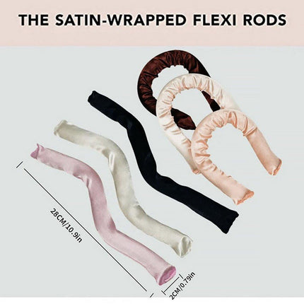 6Colours Heatless Curling Rod Foam Set Lazy Overnight Hair Rollers Big Waves Tool