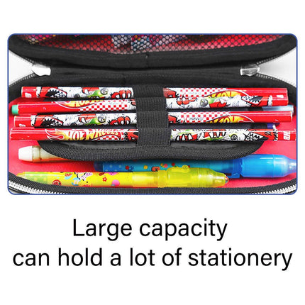 Large Capacity Stationery Box Three Layer Multifunctional Pencil Bag Case