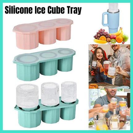 Silicone Ice Lattice Mould Easy Release Ice Cube Tray for Smooth Ice Making