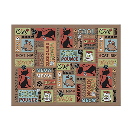 Waterproof Pet Floor Mat Carpet For Dog Cage Feeding Area Anti Slip Washable