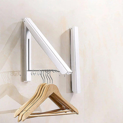 Mini Wall Hanging Retractable Clothes Drying Rack Space Saving Laundry Hanger