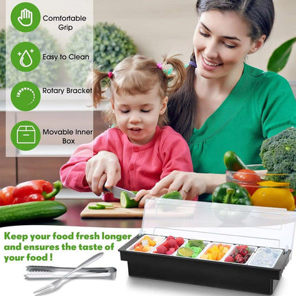Multi Compartment Fruit Box Food Storage Container for Fresh Fruit Preservation
