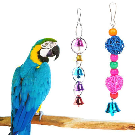 5PCS Parrot Hanging Swing Bird Toy Harness Cage Ladder Parakeet Cockatiel Budgie - Aimall