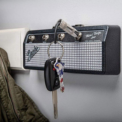 Guitar Shaped Wall Mounted Key Holder Decorative Storage Rack Home Organiser