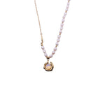 Vintage Moonstone and Pearl Necklace with Chain Fashion Jewelry Women and Girls