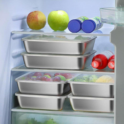 6pcs Food Storage Containers with Lids Kitchen Organizer Fresh Box Set BPA-Free