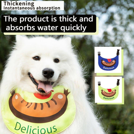 Pet Dog Drool Towel Bib Absorbent Puppy Bandana Outdoor Saliva Scarf Pets