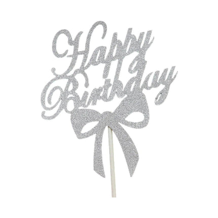 Happy Birthday Cake Topper Colour Printed Acrylic Party Decorations Au Stock - Aimall