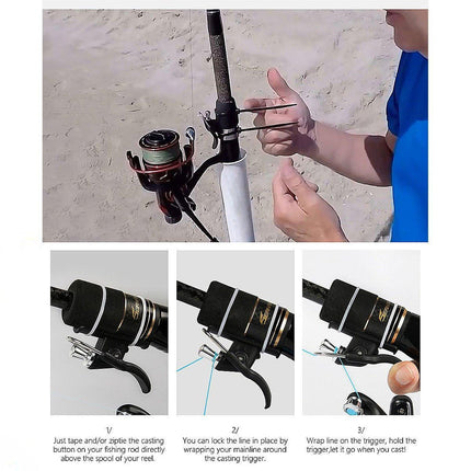 2PCS Fishing Casting Finger Guard Surf Aid Tool Protector Accessory Beach Gear