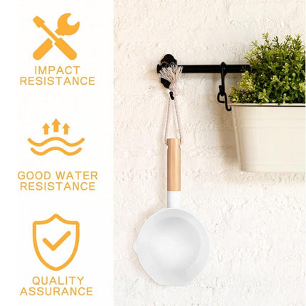 Wooden Handle Water Spoon Kitchen Ladle Spoon for Cooking and Serving Soup