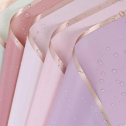 Waterproof flower wrapping paper in various colors for gift and bouquet packaging