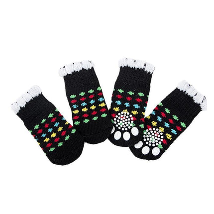 Dog Socks Non-Slip Grip Slip Anti-Skid - Puppy Cat Pet Shoes Slippers L Size - Aimall