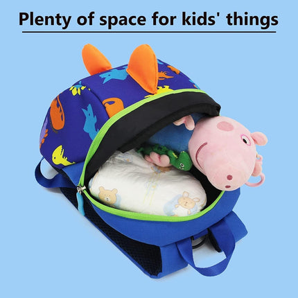Kids Safety Harness Backpack Leash Child Toddler Anti-lost Dinosaur Bag Cartoon - Aimall