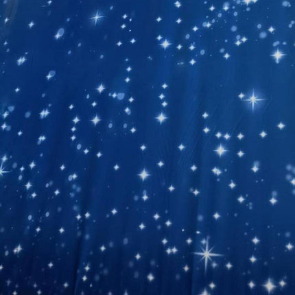 2PCS Starry Night Galaxy Theme Disposable Tablecloth Set Star Party Decor