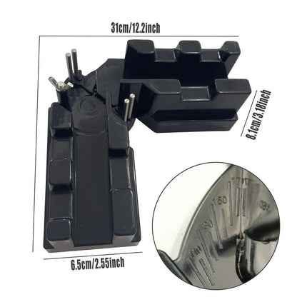 2-in-1 Bevel and Mitre Box Precision Cutting Tool with Scale for Accurate Angles