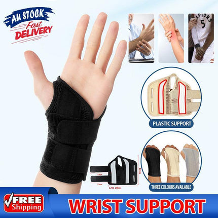 Carpal Tunnel Wrist Brace Night Sleep Wrist Support Wrist Splint Pain Men Women Right Hand - Aimall