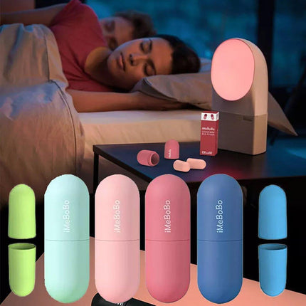 1/2/4 Pairs Soundproof Capsule Earplugs Noise Reduction Ear Plugs for Sleeping