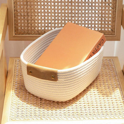 Storage Box Cotton Rope Basket Organizer Miscellaneous Storage Basket for Home