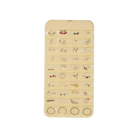 80 Pockets Jewelry Hanging Storage Organizer Holder Earring Display Pouch Bag - Aimall