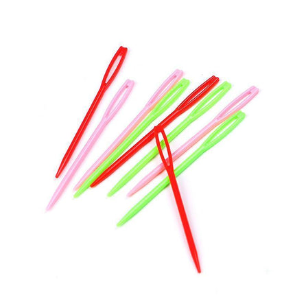 Mix Colour 20PCS Plastic Darning Threading Weaving Sewing Needles Great for Kids - Aimall