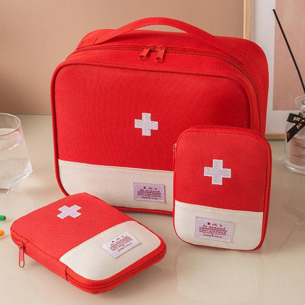 Set of 3 Portable Travel Medical Bags Organiser for Home Emergency Storage Use
