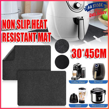 Non Slip Heat Resistant Mat For Air Fryer Kitchen Pads Heat Proof Mat 30 x 45 cm - Aimall