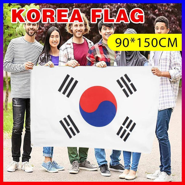 Large South Korea Flag Heavy Duty Outdoor Korean 90 X 150 CM - 3ft x 5ft - Aimall