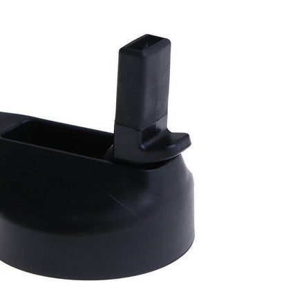 Wide Mouth Straw Lid Flip Cap for 18oz 32oz 40oz Water Bottle Black