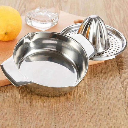 Stainless Steel Fruit Lemon Citrus Orange Juicer /Manual Press Squeezer OZ - Aimall