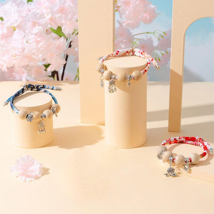 Camphor Wood Bead Collar with Bell Necklace for Cats and Dogs Pet Accessories