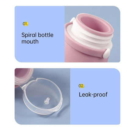 4pcs Travel Storage Bottles Set Refillable Silicone for Shampoo Lotion Cosmetics